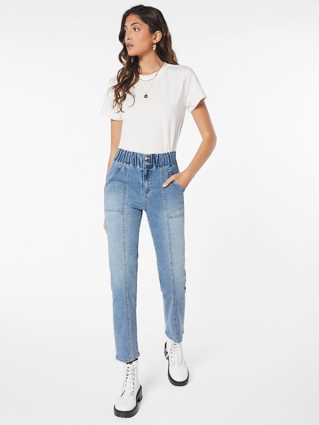 NIEBIESKIE SPODNIE JEANS