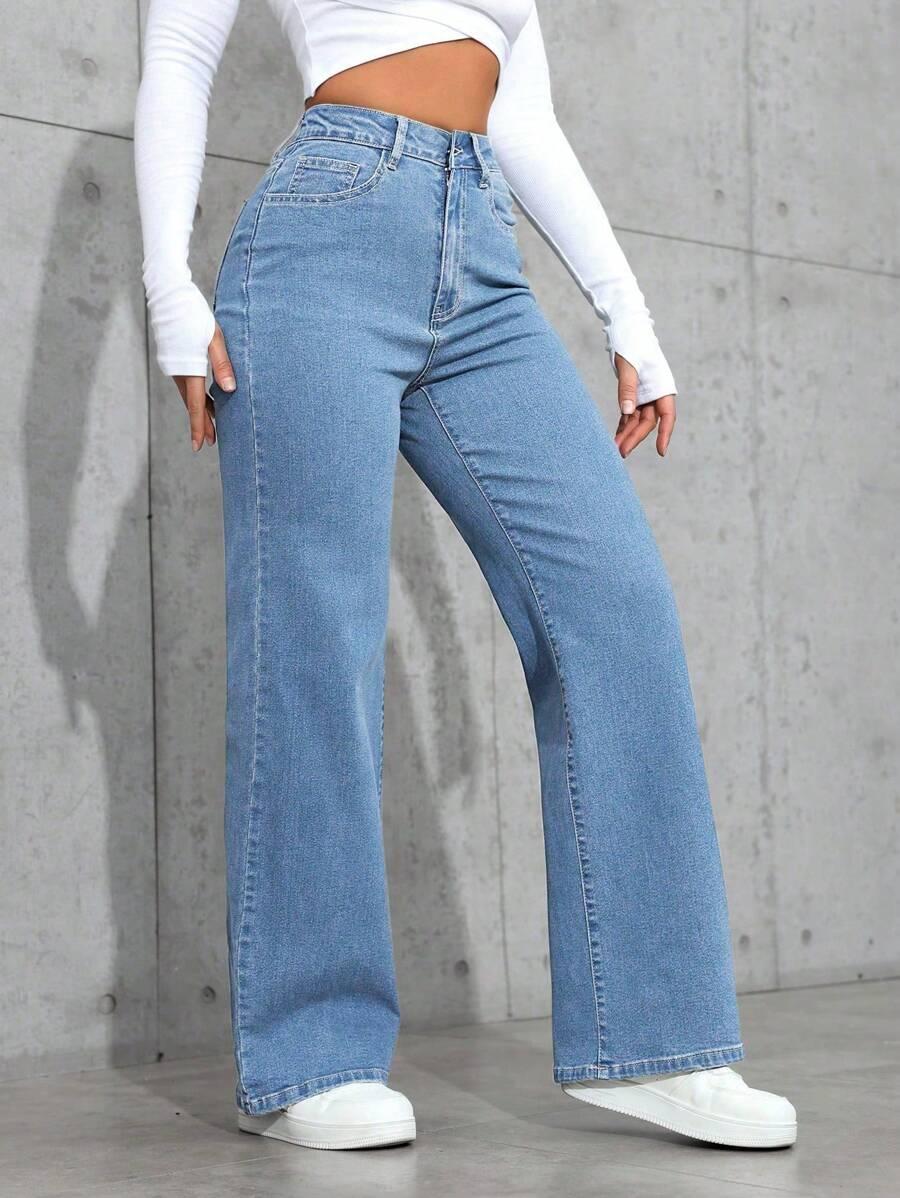 NIEBIESKIE SPODNIE JEANS