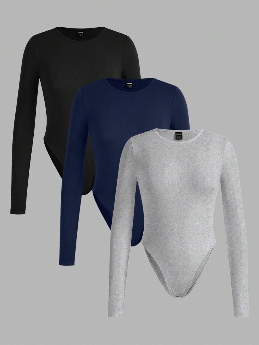 body długi rękaw 3-pack