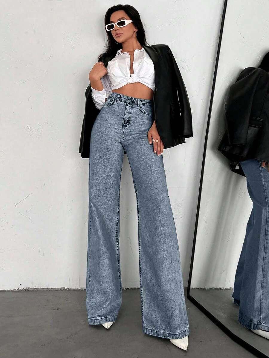 spodnie jeans prosta nogawka