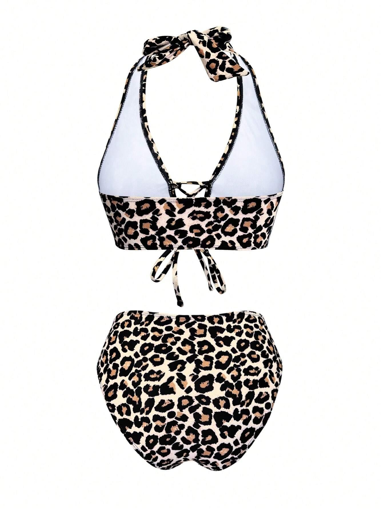 DWUCZĘŚCIOWY STRÓJ KĄPIELOWY ANIMAL PRINT
