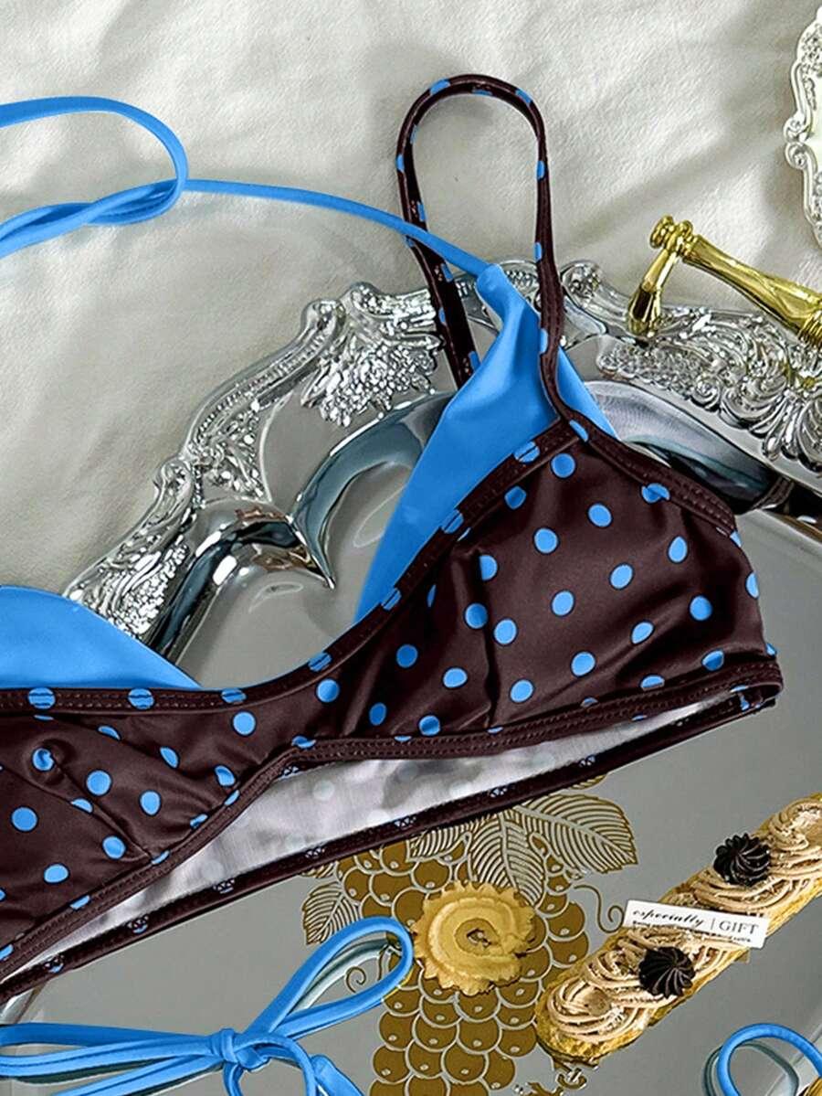 DWUCZĘŚCIOWY STRÓJ KĄPIELOWY GROSZKI