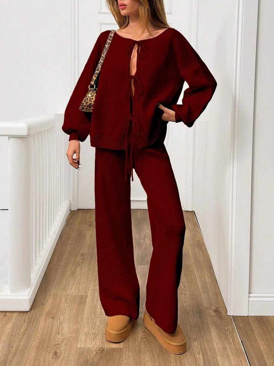 sweter spodnie komplet