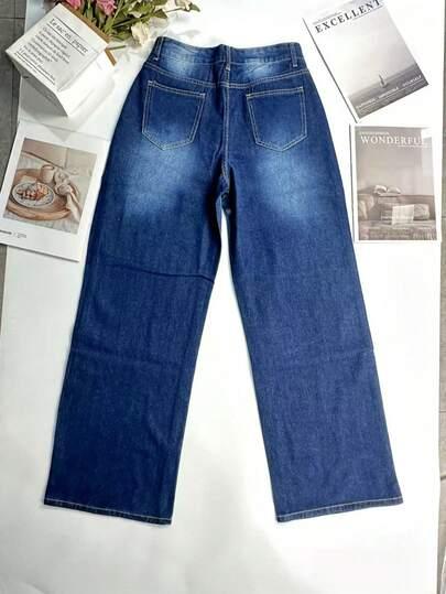 NIEBIESKIE SPODNIE JEANS