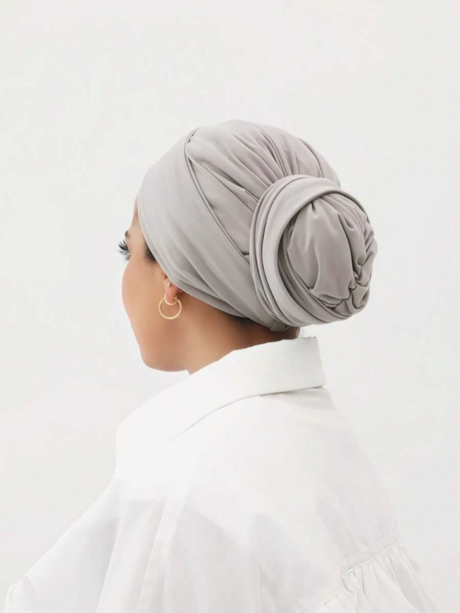 JEDNOKOLOROWA CHUSTA NA  GŁOWĘ TURBAN HIDŻAB