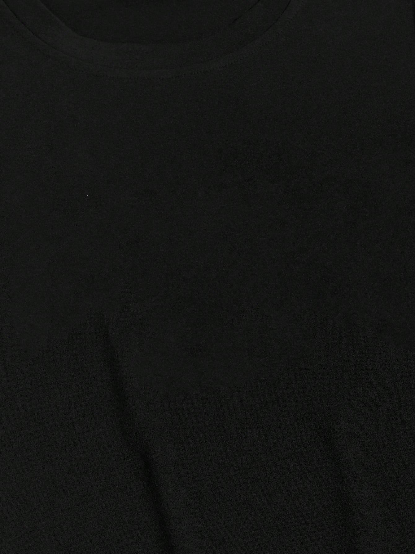 CZARNY T-SHIRT BASIC