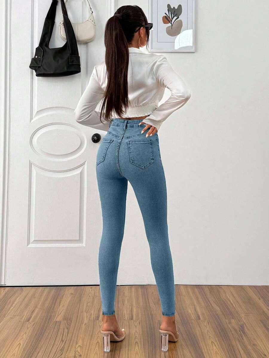 NIEBIESKIE RURKI JEANS 