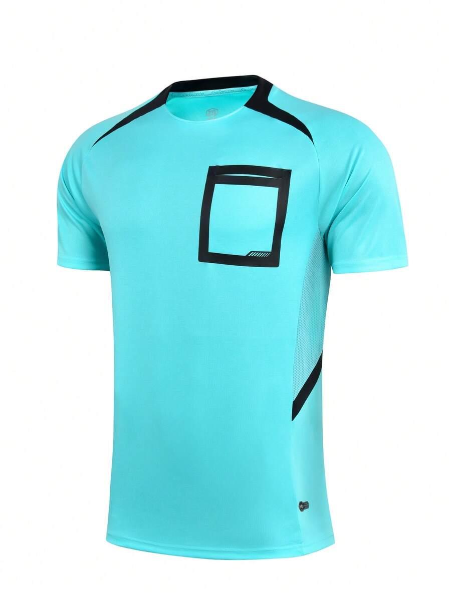 niebieski t-shirt print 