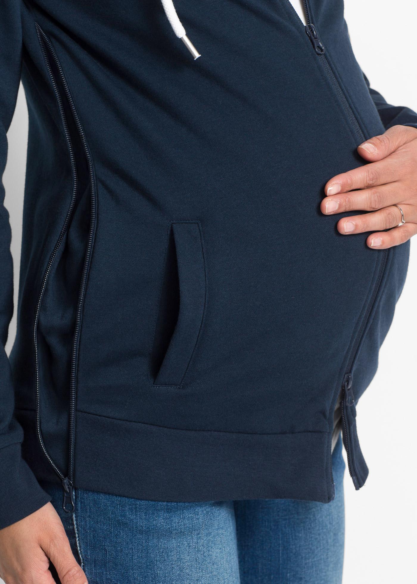 BLUZA ROZPINANA CIĄŻOWA Z WSTAWKĄ NIEMOWLĘCA