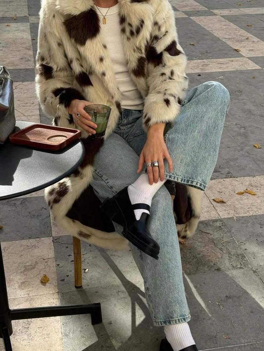 SZTUCZNE FUTRO ANIMAL PRINT
