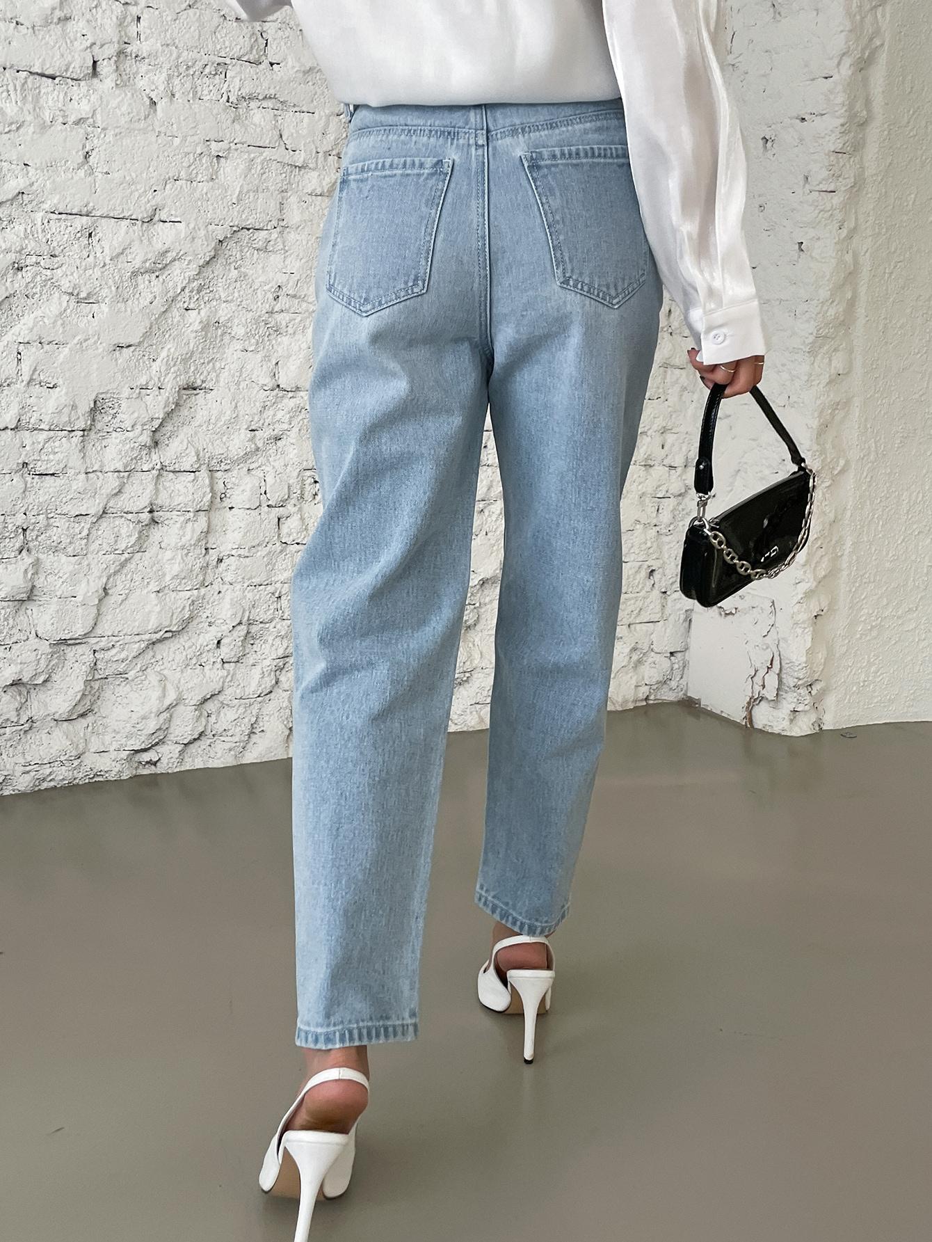 SPODNIE JEANS WYSOKI STAN