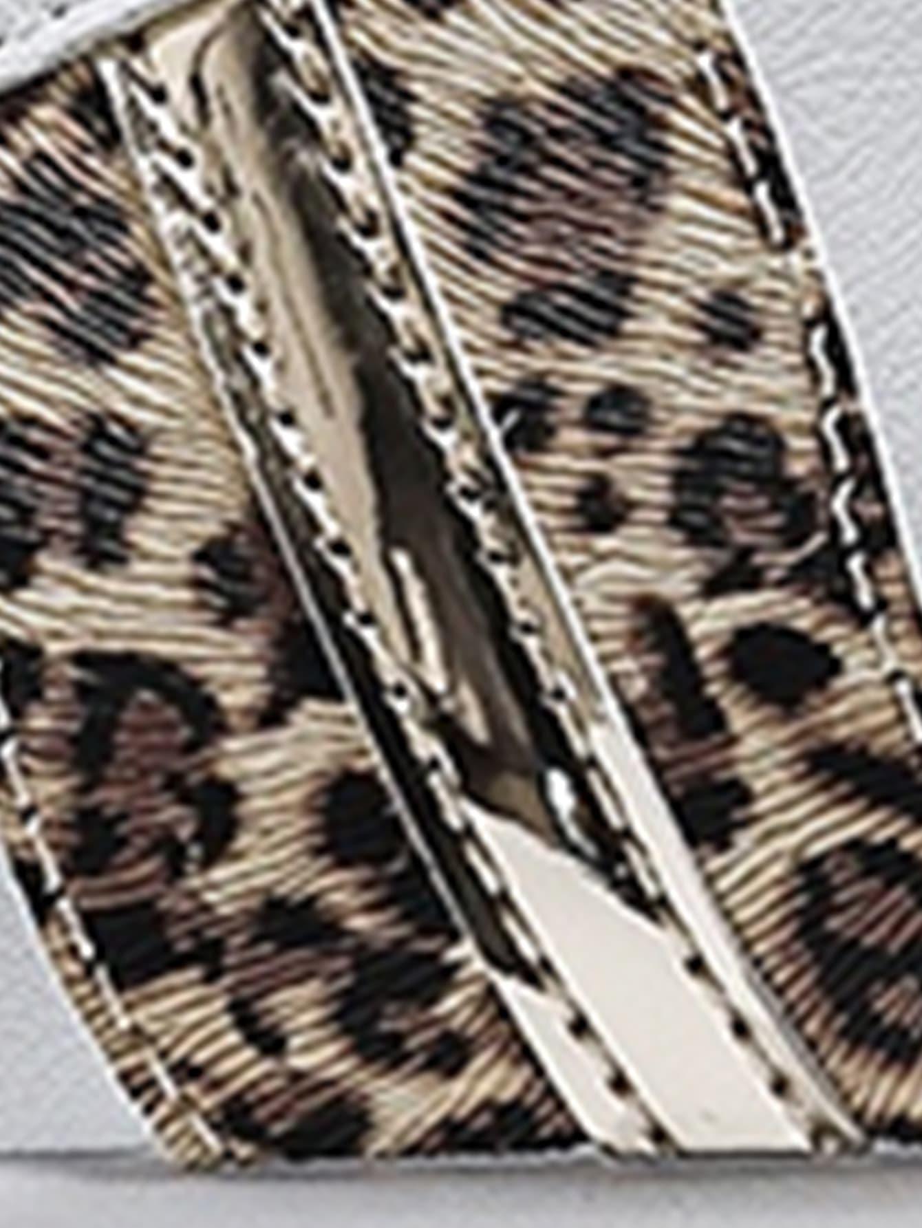 białe buty sportowe animal print 