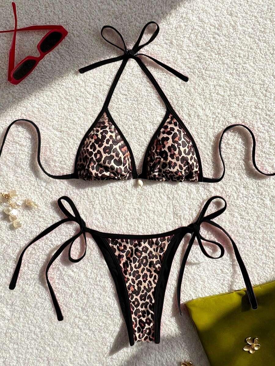 DWUCZĘŚCIOWY STRÓJ KĄPIELOWY ANIMAL PRINT