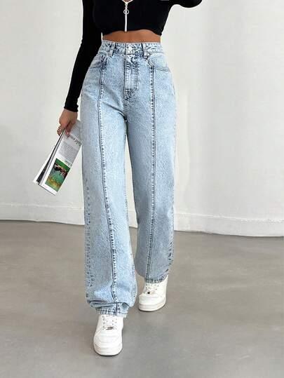 proste spodnie jeans