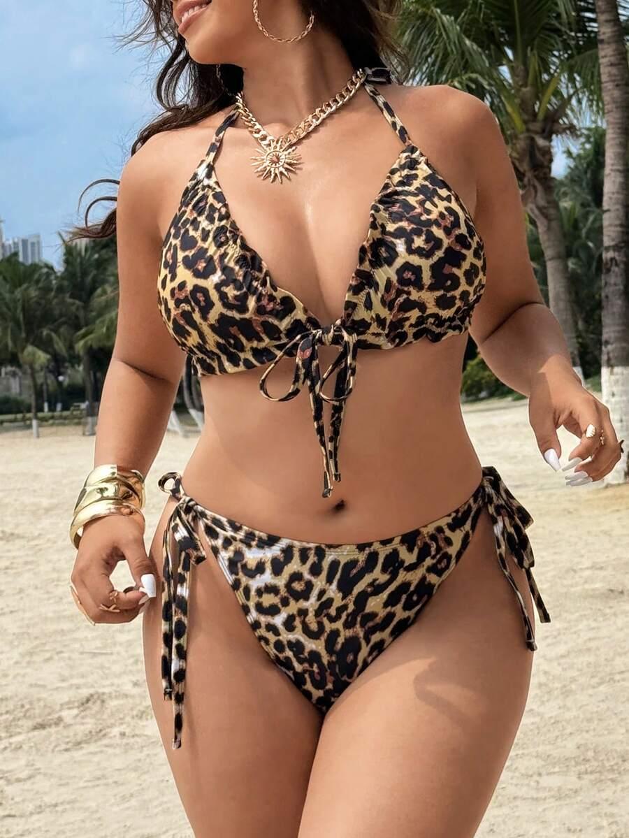 DWUCZĘŚCIOWY STRÓJ KĄPIELOWY ANIMAL PRINT