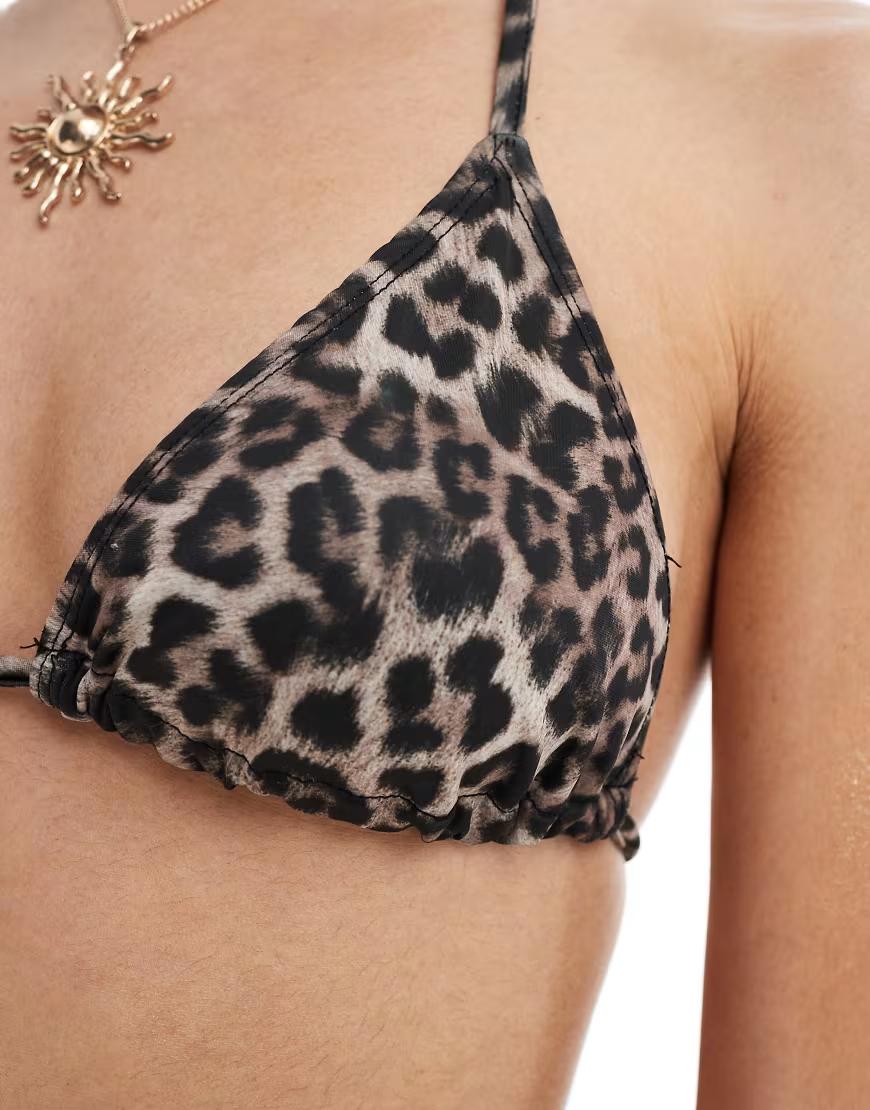 GÓRA OD BIKINI animal print