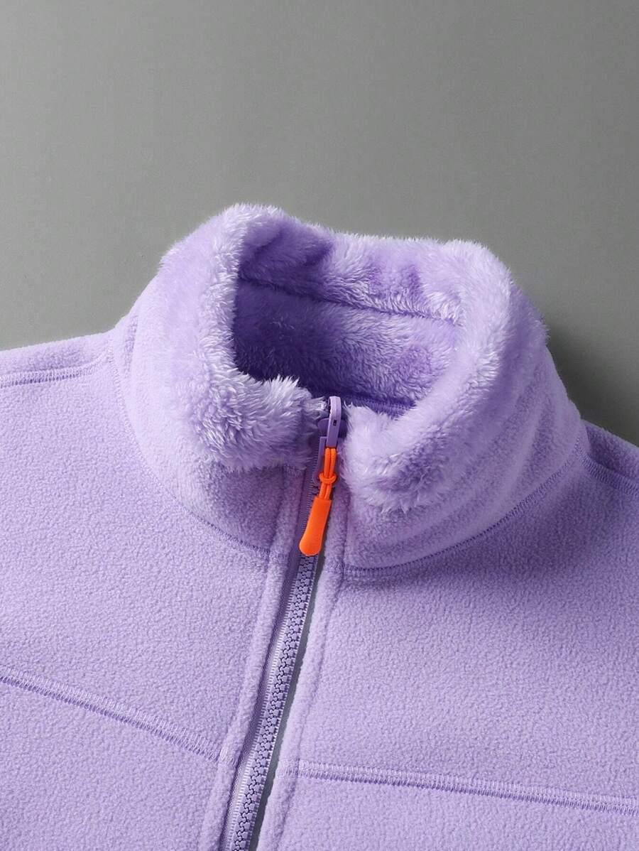 FIOLETOWA BLUZA POLAR 