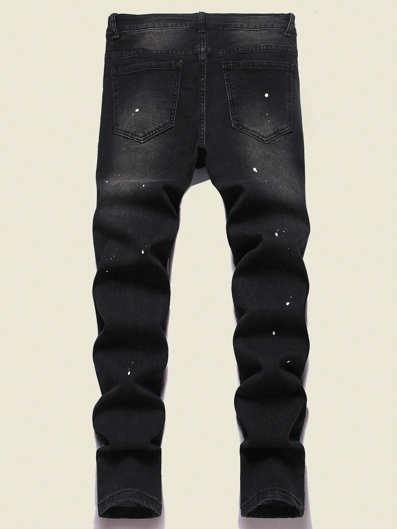spodnie jeans przetarcia