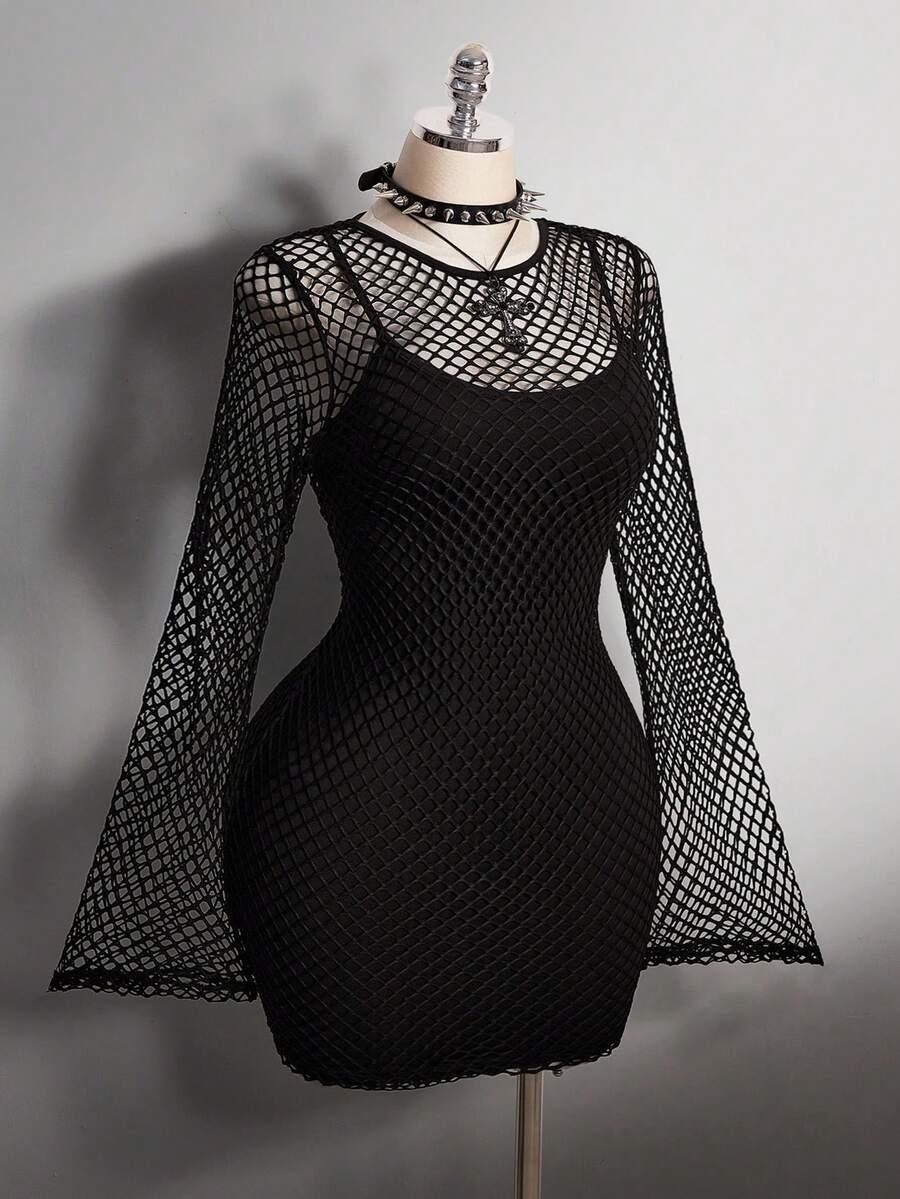 czarna mini sukienka 
