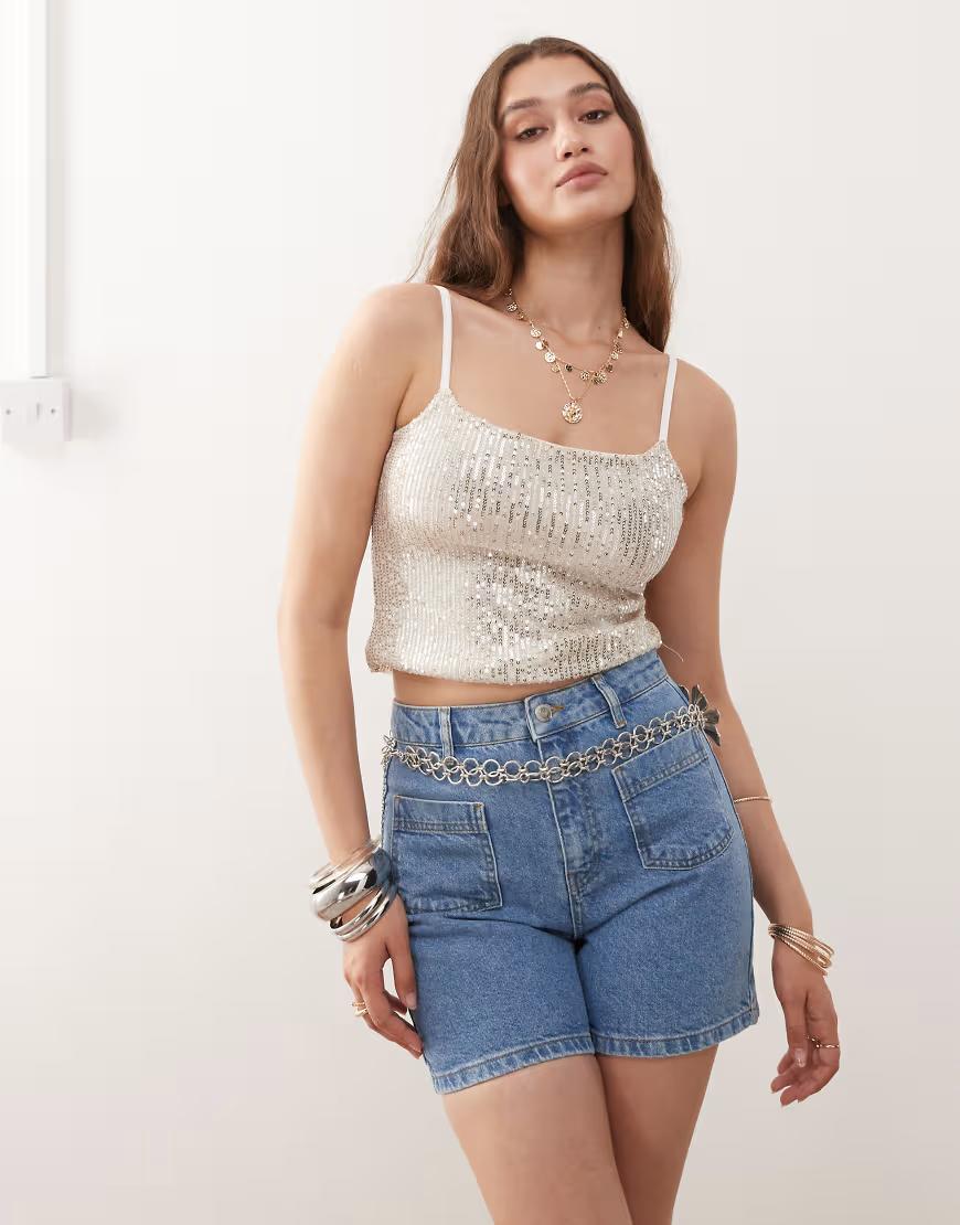 NIEBIESKIE SPODENKI JEANS