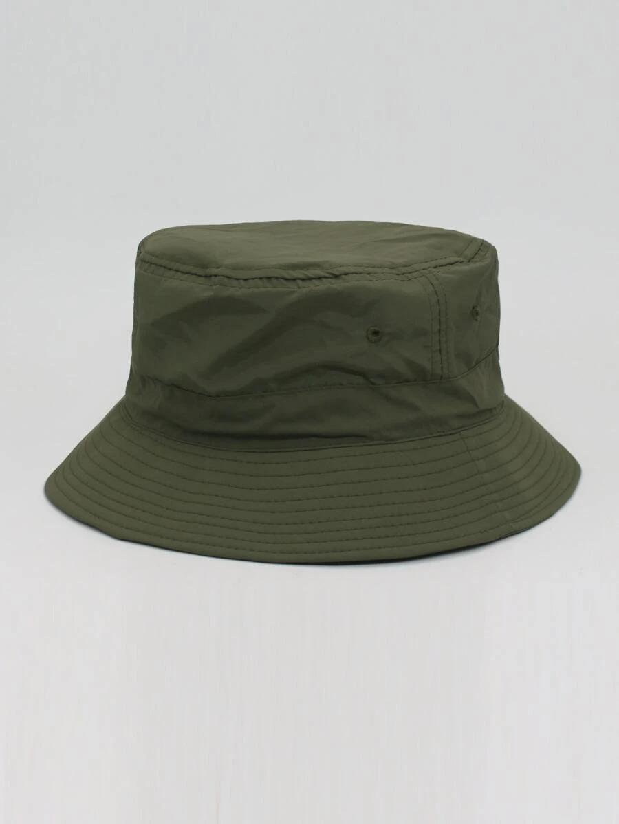 zielona czapka bucket Ze ŚCIĄGACZEM