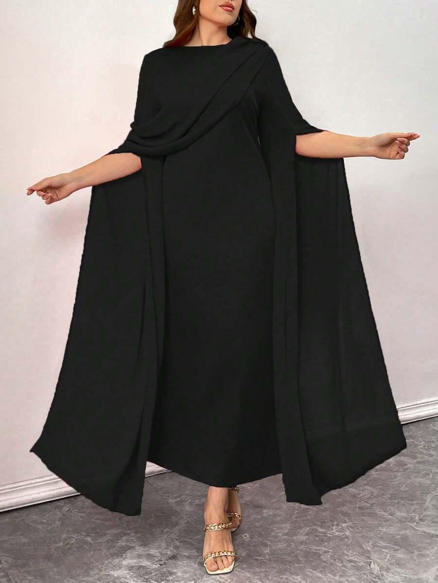 CZARNA MAXI SUKIENKA 
