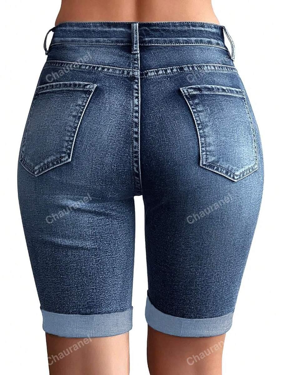 krótkie spodenki jeans