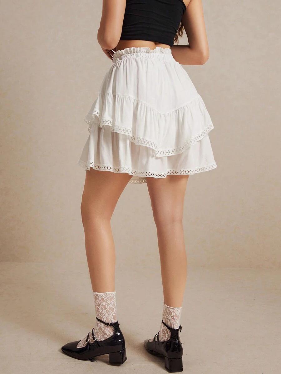 SPÓDNICA MINI ROZKLOSZOWANA