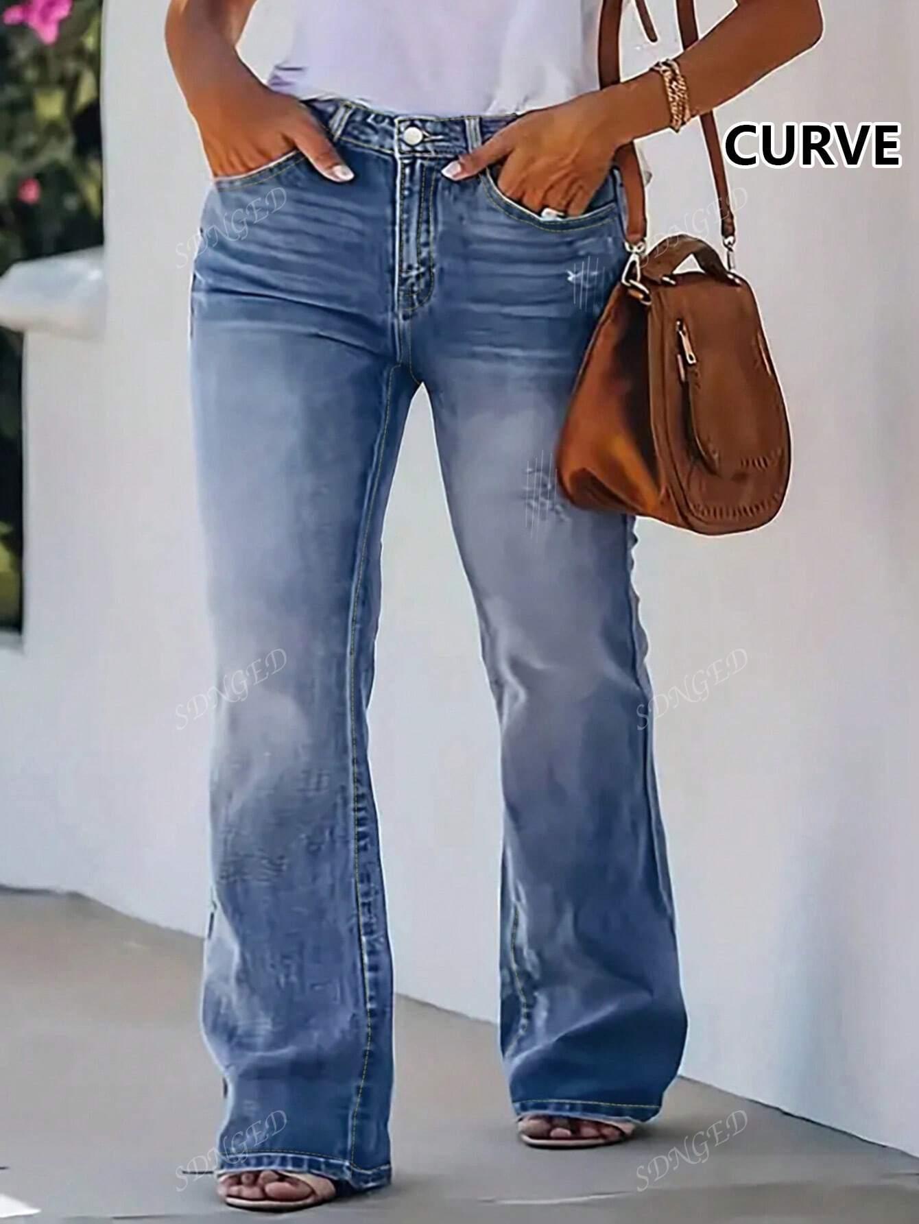 NIEBIESKIE PROSTE JEANSY