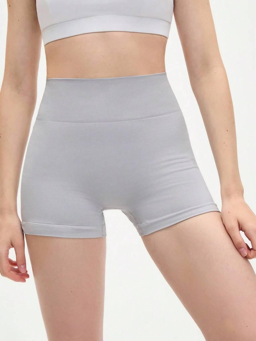 SZARE krótkie legginsy