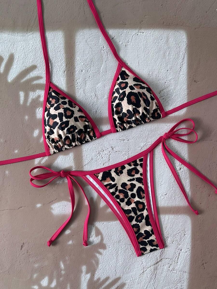góra od bikini animal print