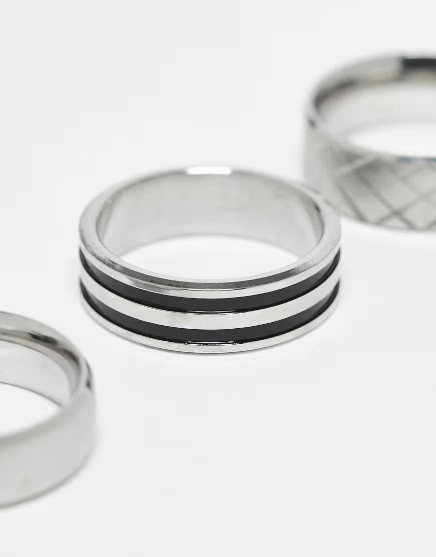 SREBRNY PIERŚCIONEK 2-PACK