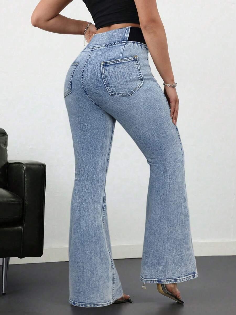 NIEBIESKIE SPODNIE JEANS 