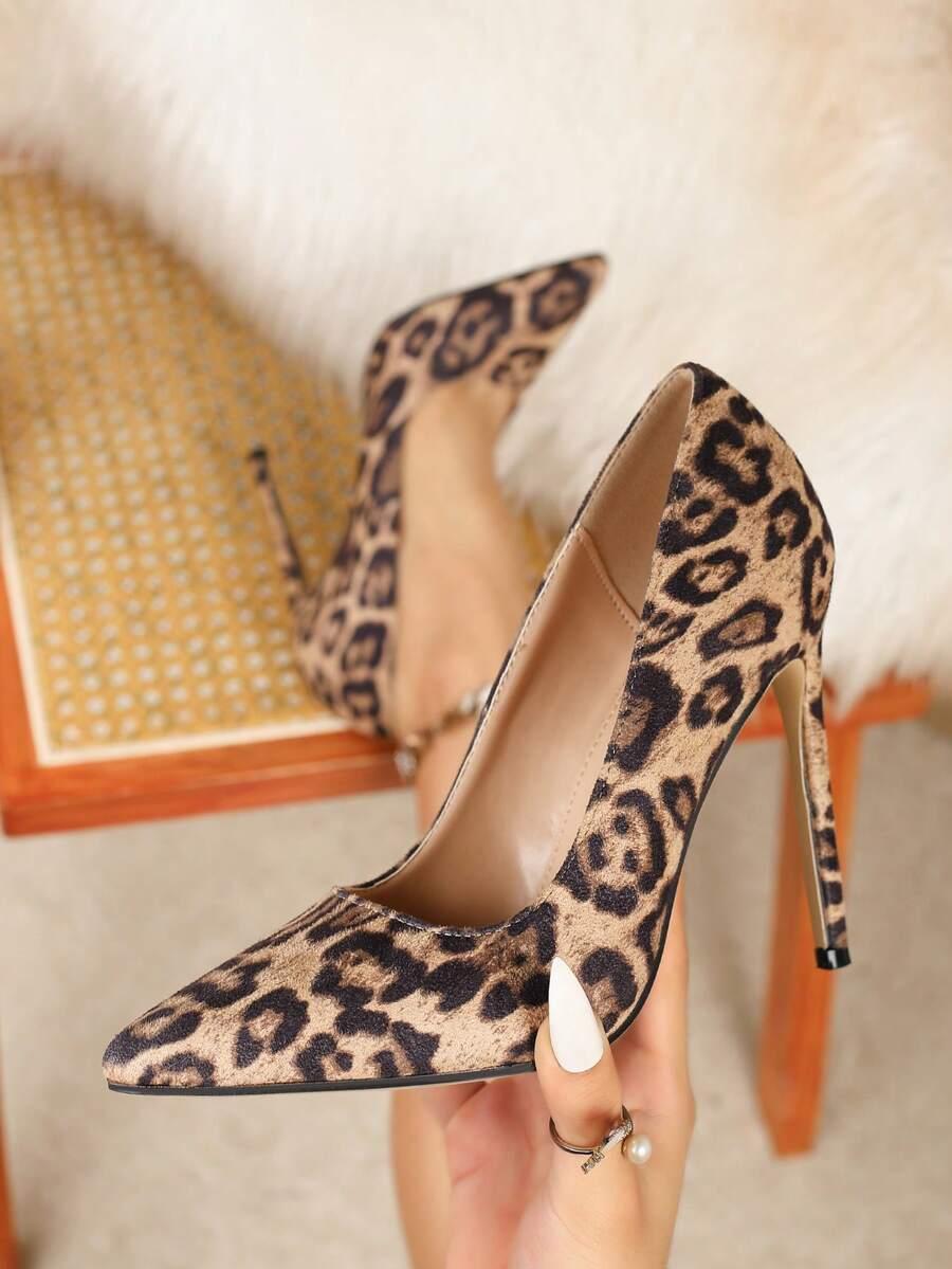 czółenka szpilka animal print