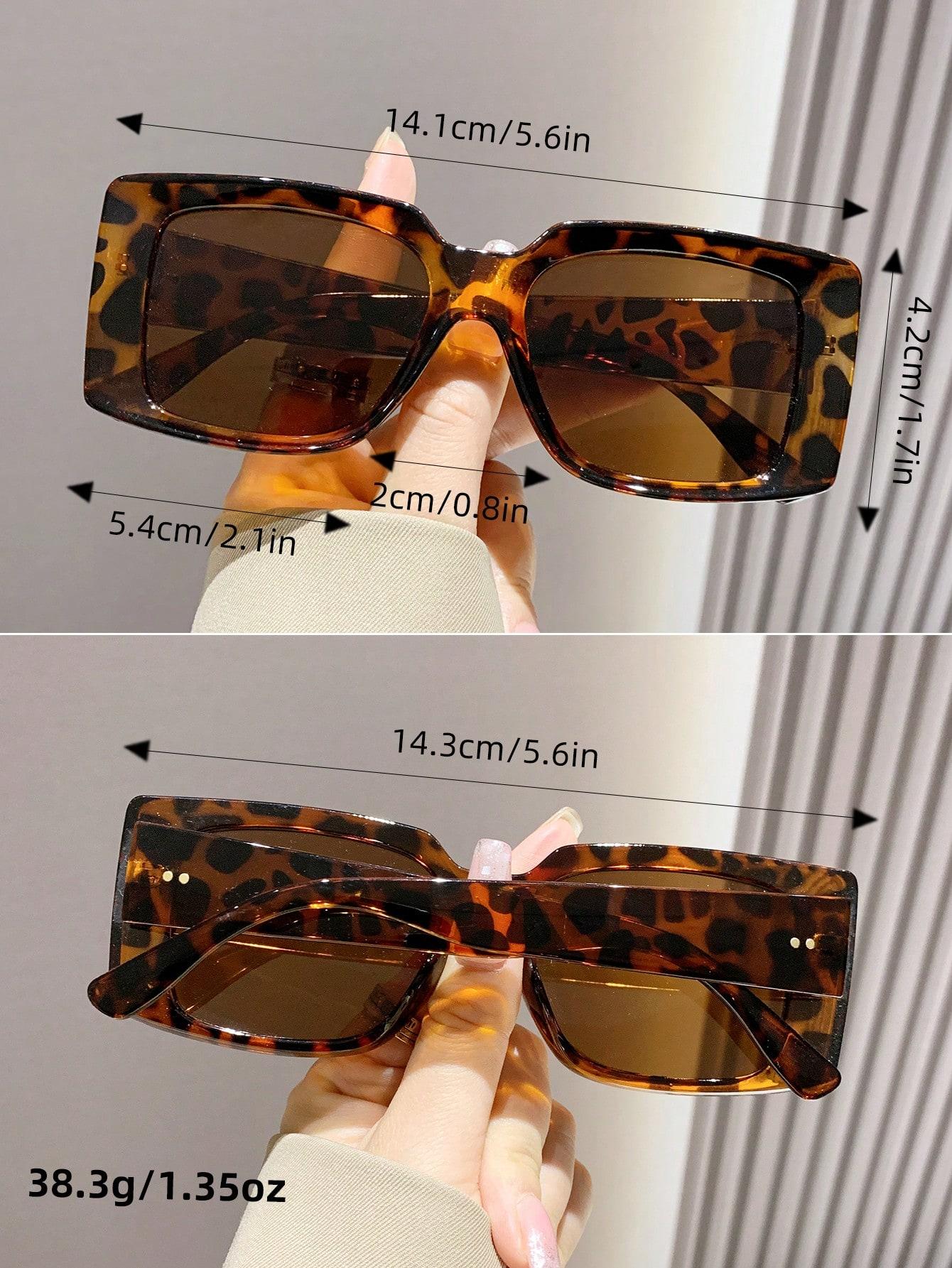 okulary przeciwsłoneczne leopard print