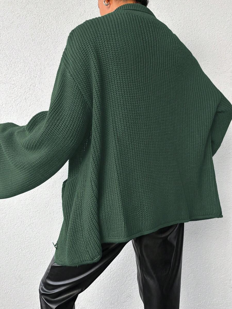 SWETER DAMSKI NARZUTKA ROZPINANY DŁUGI RĘKAW 
