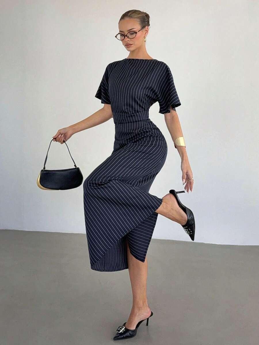 NIEBIESKA MAXI SUKIENKA