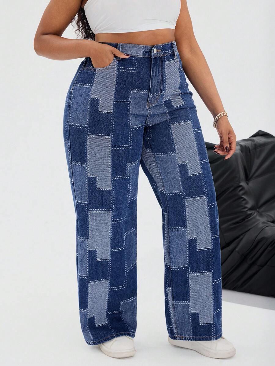 niebieskie spodnie jeans 