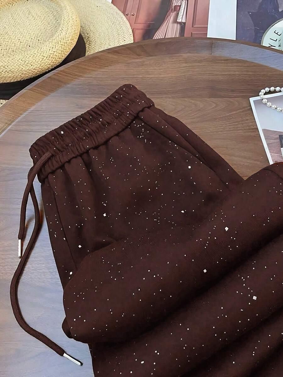 BRĄZOWE SPODNIE CASUAL