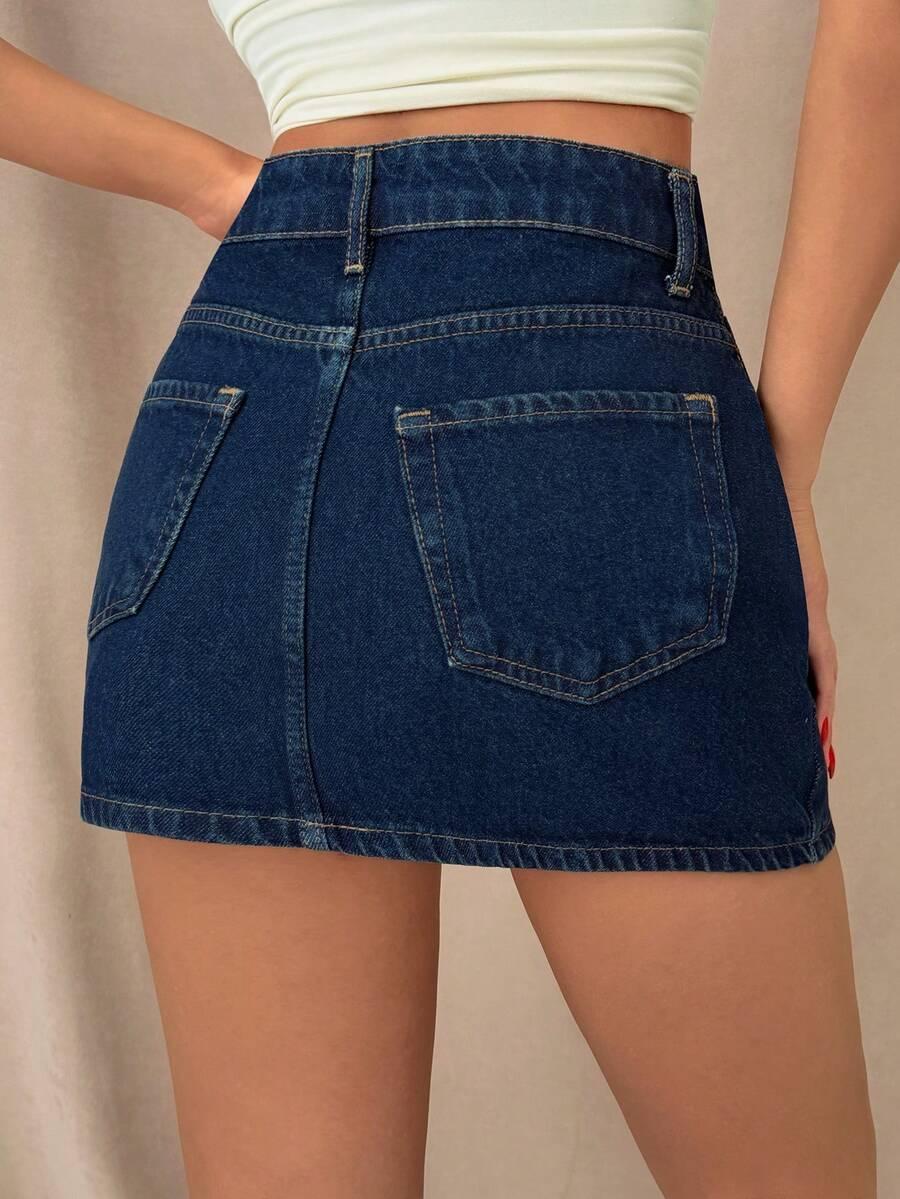 JEANSOWA SPÓDNICA MINI