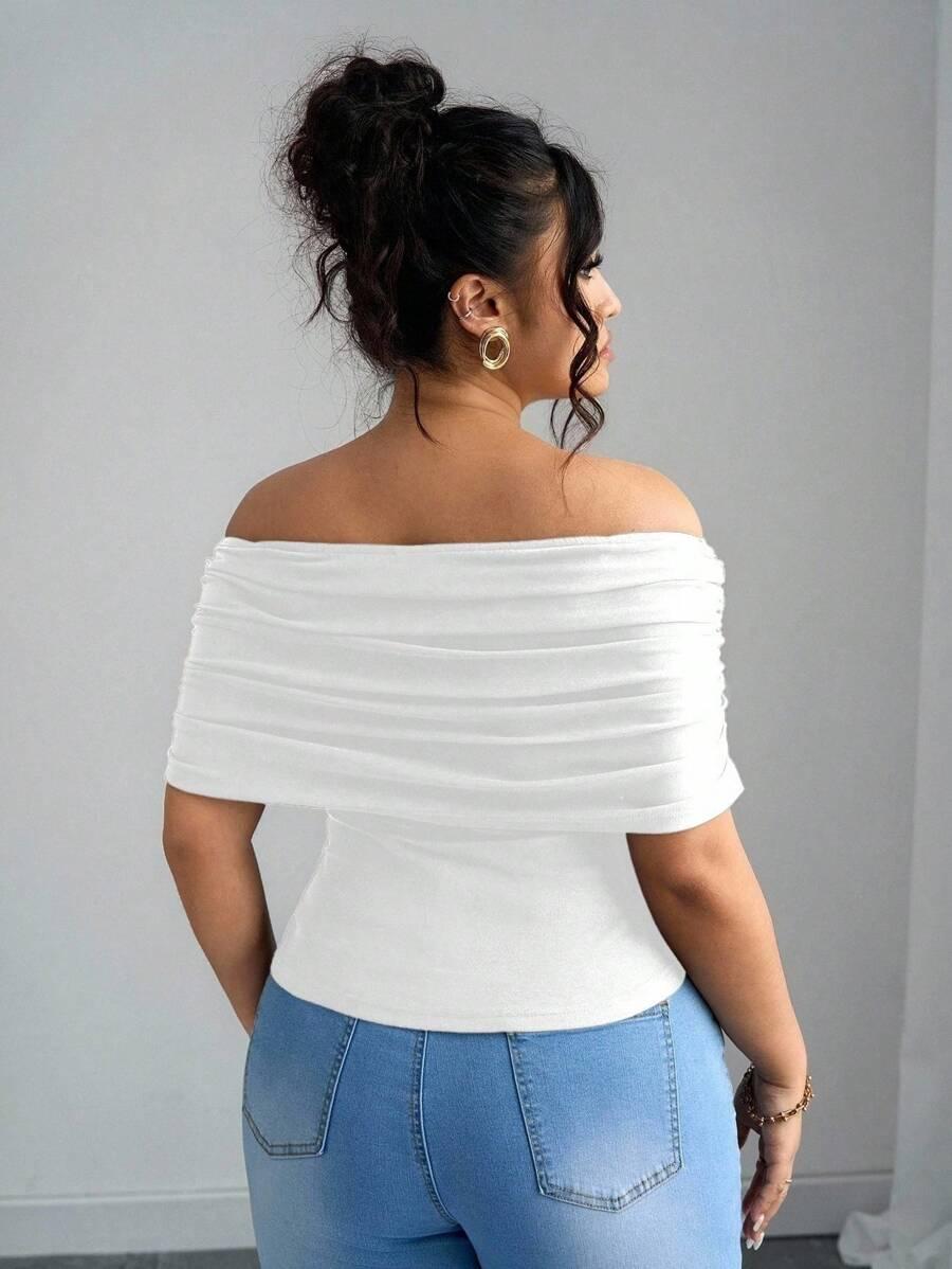 BIAŁA BLUZKA OVERSIZE 