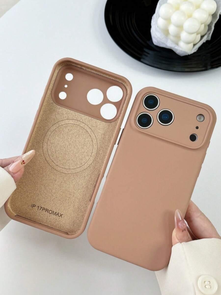 brązowe etui na telefon iphone 17 pro max
