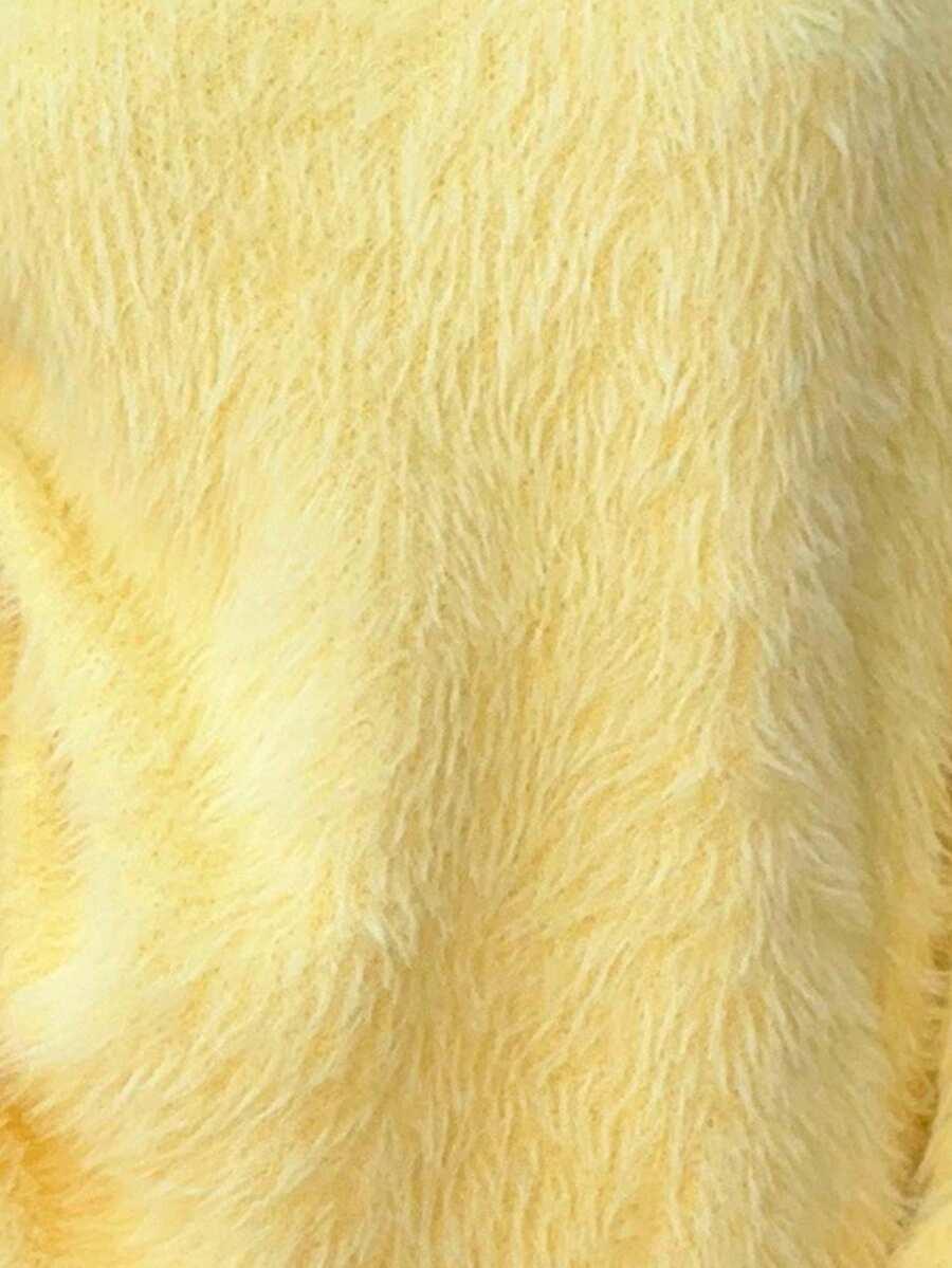 żółty sweter casual