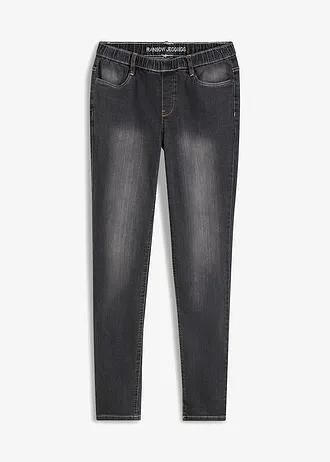 szare SPODNIE JEANS