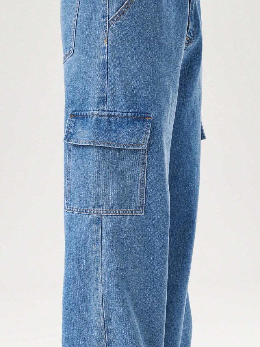 NIEBIESKIE SPODNIE JEANS