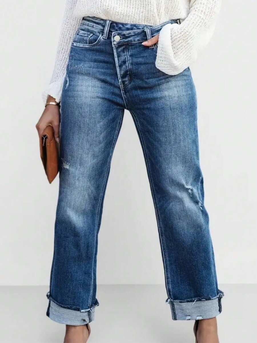 NIEBIESKIE SPODNIE JEANS