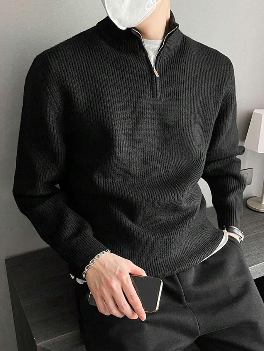 CZARNY SWETER ZAMEK