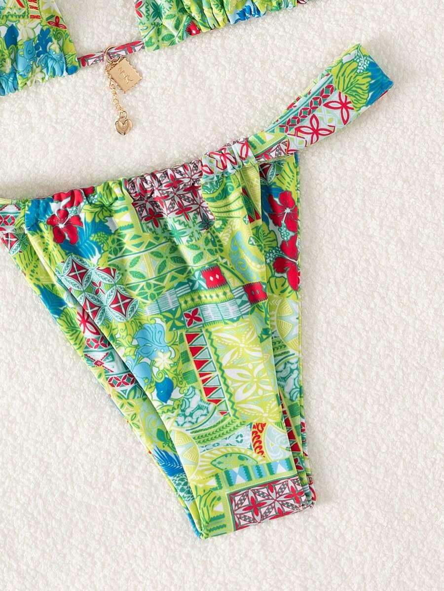 DÓŁ OD BIKINI WYSOKI PRINT