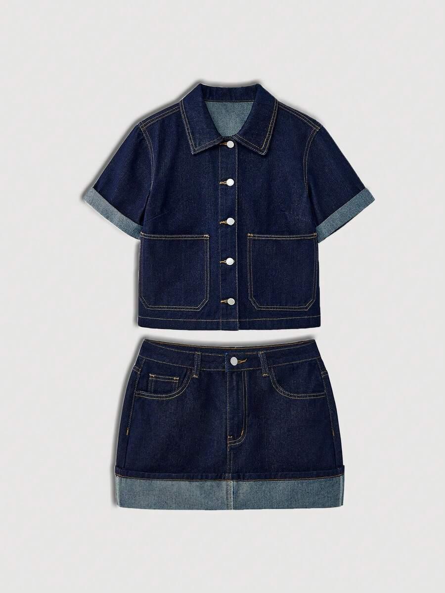 KURTKA JEANS GUZIKI