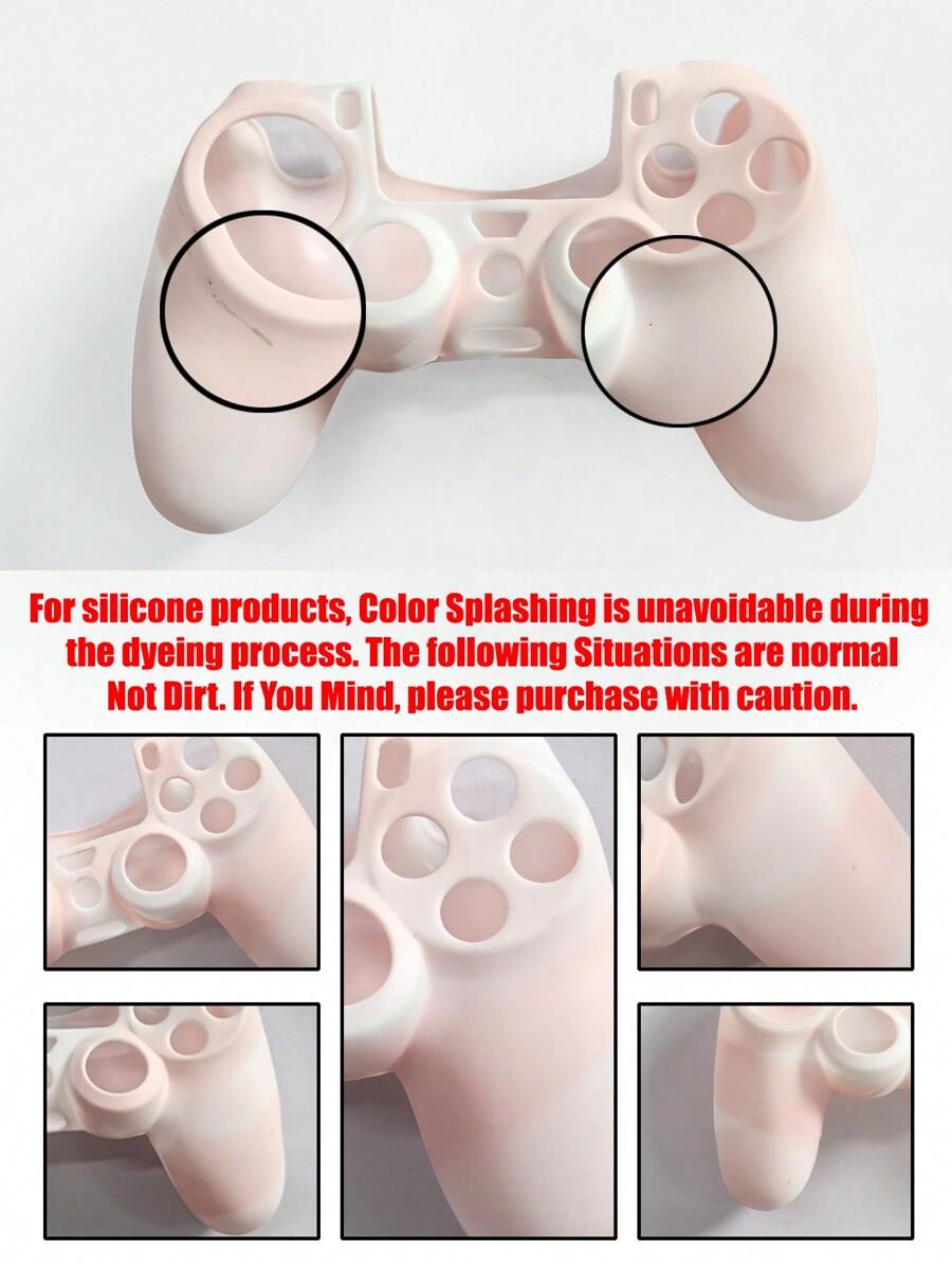 różowe silikonowe etui na pada ps4